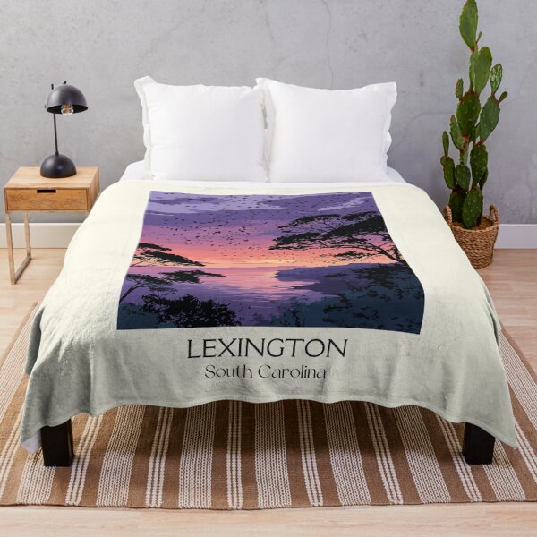 Item preview, Lexington South Carolina Retro Travel Art | Lake Murray Sunset Design designed and sold by TuncGK.