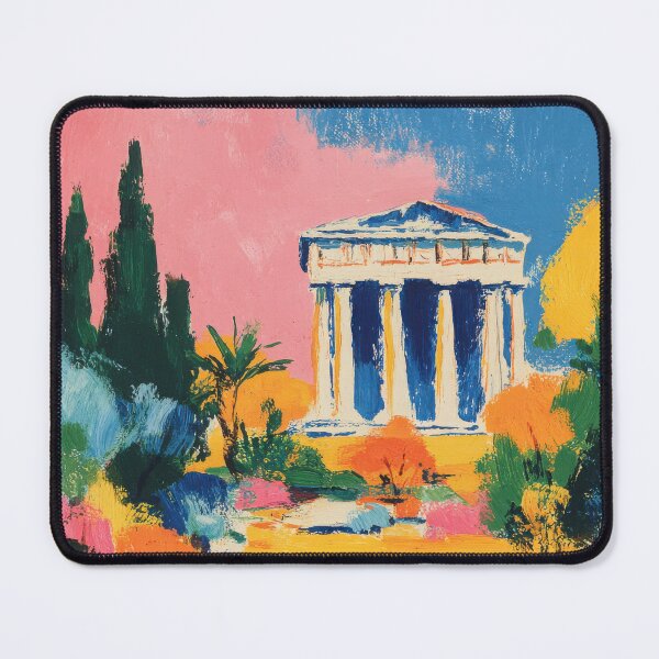 Item preview, Greek Temple Matisse Style designed and sold by ArtHouseNiklas.