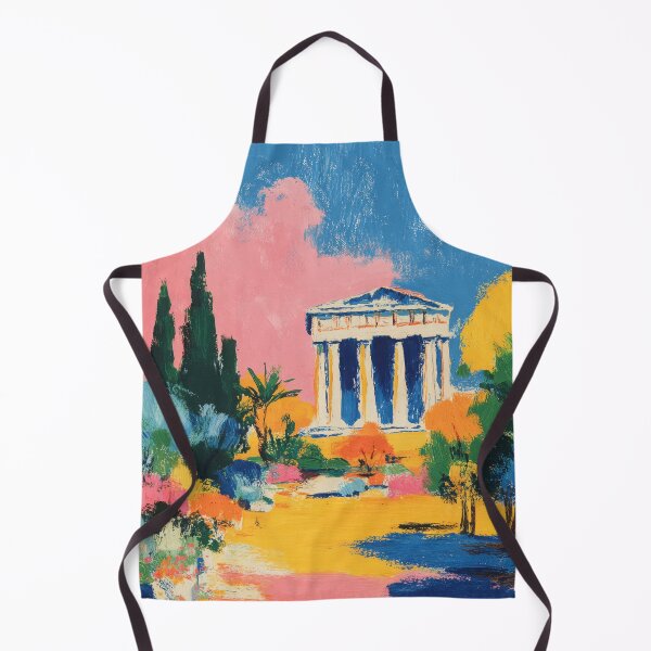 Item preview, Greek Temple Matisse Style designed and sold by ArtHouseNiklas.