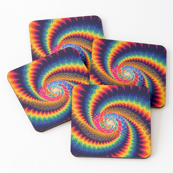 Item preview, Geometric Organic Fractal,  Rainbow Spiral Textures (image size 6656x9984) designed and sold by Digital-Davinci.