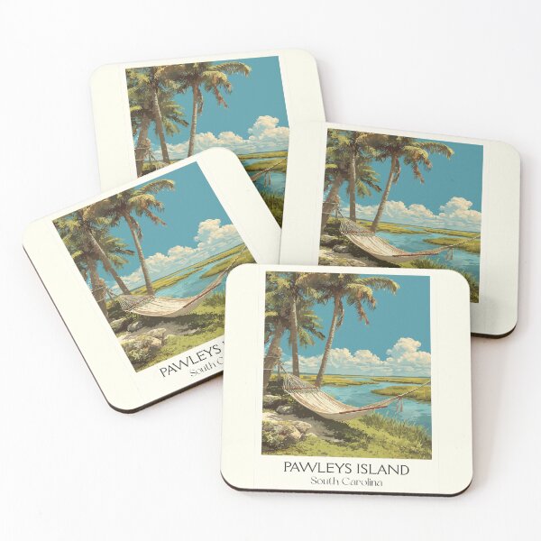 Item preview, Pawleys Island South Carolina Retro Art | "Arrogantly Shabby" Coast designed and sold by TuncGK.