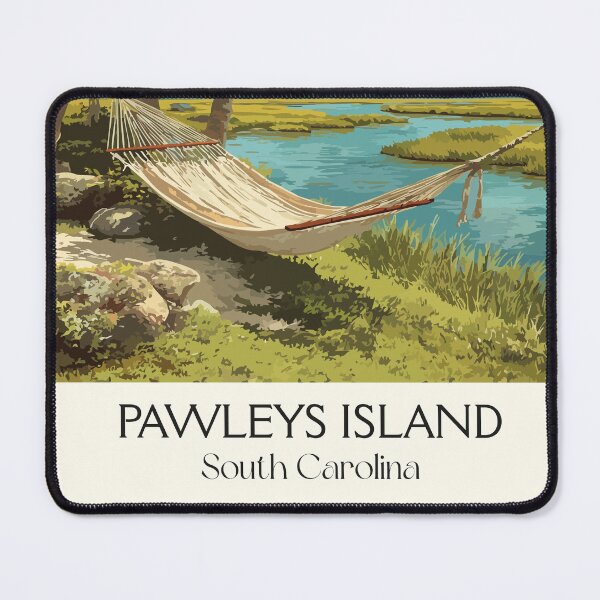 Item preview, Pawleys Island South Carolina Retro Art | "Arrogantly Shabby" Coast designed and sold by TuncGK.