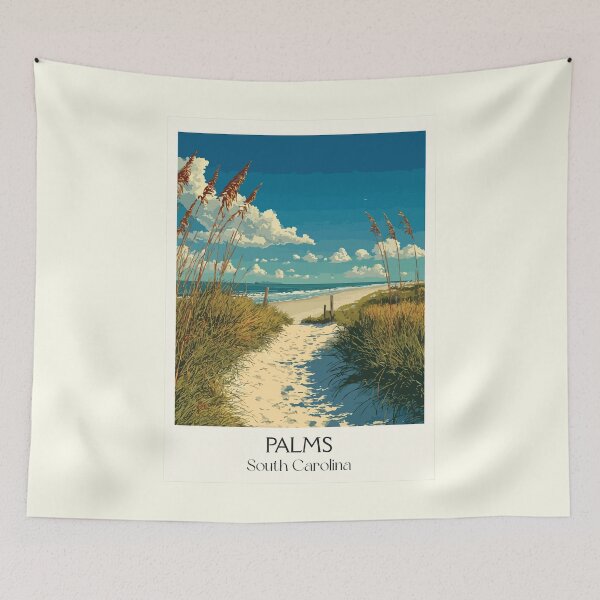 Item preview, Isle of Palms South Carolina Vintage Art | Beach House & Ocean View designed and sold by TuncGK.