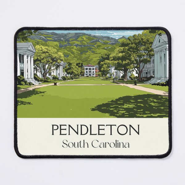 Item preview, Pendleton South Carolina Vintage Travel Art | Historic Upstate Town Design designed and sold by TuncGK.