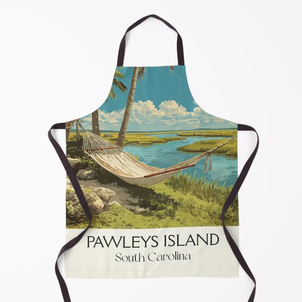 Item preview, Pawleys Island South Carolina Retro Art | "Arrogantly Shabby" Coast designed and sold by TuncGK.