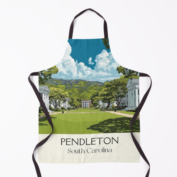 Item preview, Pendleton South Carolina Vintage Travel Art | Historic Upstate Town Design designed and sold by TuncGK.