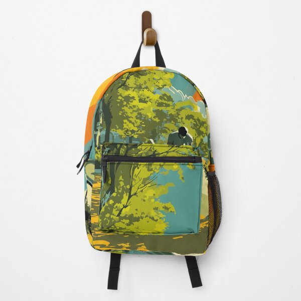 Item preview, Rock Hill South Carolina Retro Travel Art | Riverwalk & Outdoor Adventure designed and sold by TuncGK.