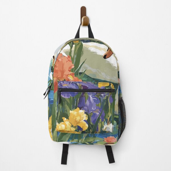 Item preview, Sumter South Carolina Vintage Art | Swan Lake Iris Gardens Illustration designed and sold by TuncGK.