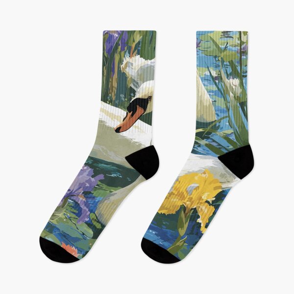 Item preview, Sumter South Carolina Vintage Art | Swan Lake Iris Gardens Illustration designed and sold by TuncGK.