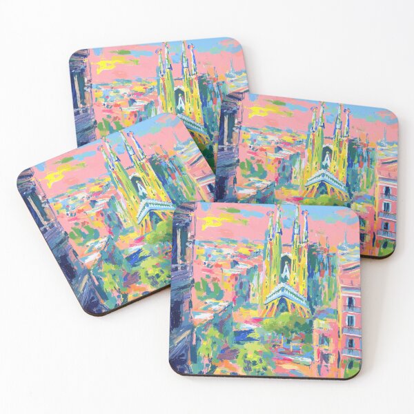 Item preview, Sagrada Familia Impressionist Painting designed and sold by ArtHouseNiklas.