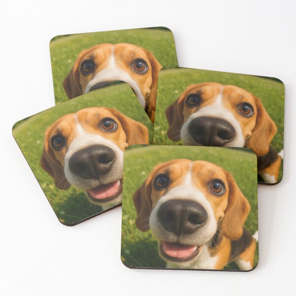 Item preview, Playful Beagle Fisheye Funny Dog Portrait designed and sold by Flying Doggo.