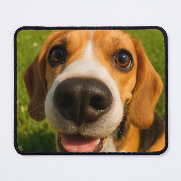 Item preview, Playful Beagle Fisheye Funny Dog Portrait designed and sold by Flying Doggo.