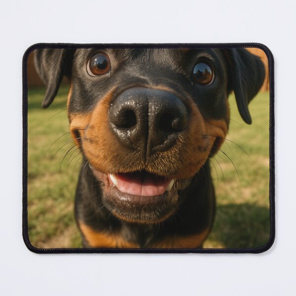 Item preview, Funny Rottweiler Fisheye Dog Close-Up Art designed and sold by Flying Doggo.