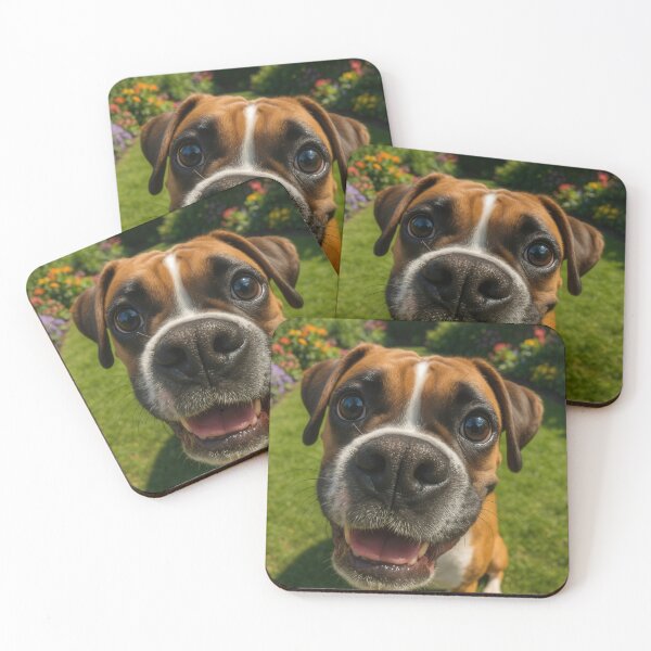 Item preview, Funny Boxer Dog Fisheye Close-Up Portrait designed and sold by Flying Doggo.