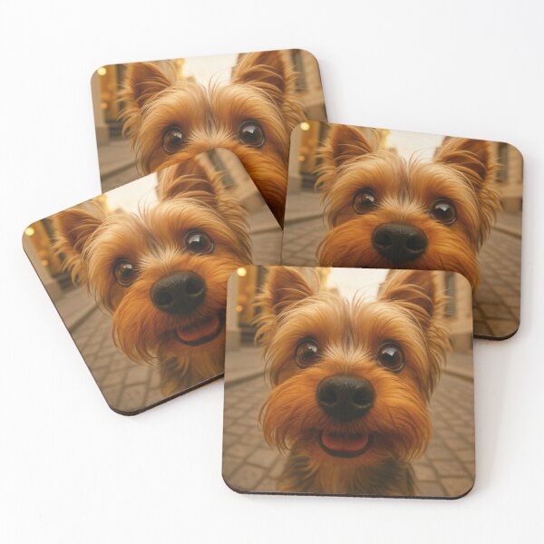 Item preview, Funny Yorkshire Terrier Fisheye Dog Portrait designed and sold by Flying Doggo.
