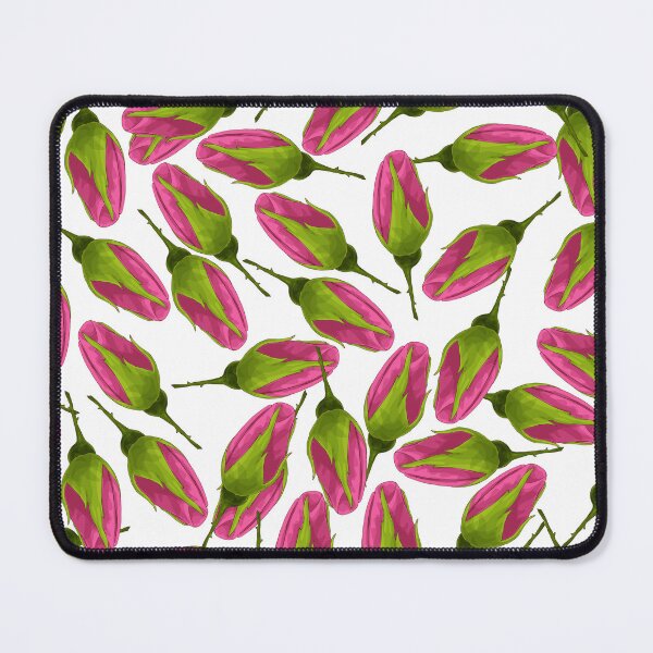 Item preview, Spring Buds Pattern – Pink & Green Floral designed and sold by AlisaArtDecor.