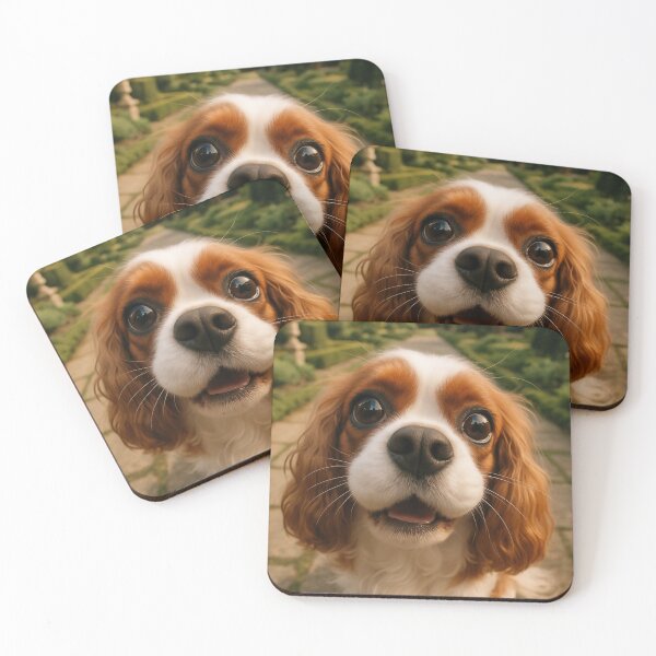 Item preview, Cute Cavalier Spaniel Fisheye Dog Portrait designed and sold by Flying Doggo.