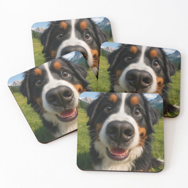 Item preview, Funny Bernese Mountain Dog Fisheye Portrait designed and sold by Flying Doggo.