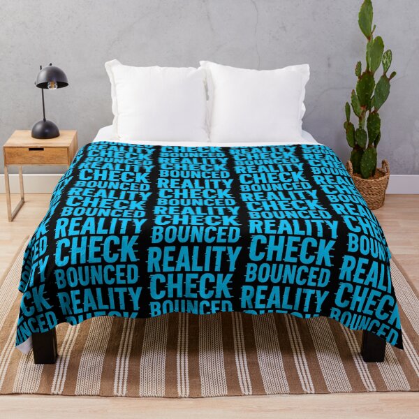 Item preview, Reality Check Bounced Funny Sarcastic Text Design designed and sold by TeeTimeTreasure.