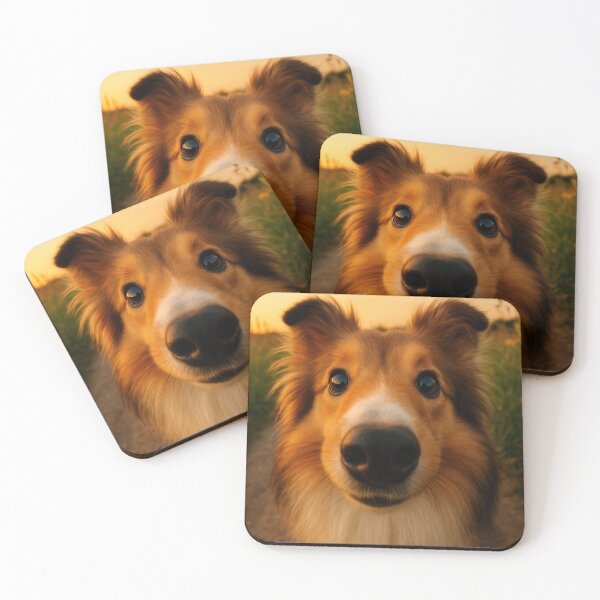 Item preview, Playful Sheltie Fisheye Funny Dog Portrait designed and sold by Flying Doggo.
