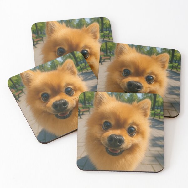 Item preview, Cute Pomeranian Fisheye Funny Dog Portrait designed and sold by Flying Doggo.