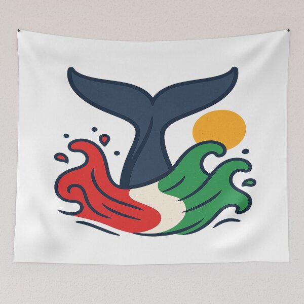 Item preview, Whale of Mexican Pride: Baja California Sur Flag Waves designed and sold by Globalcitytees.