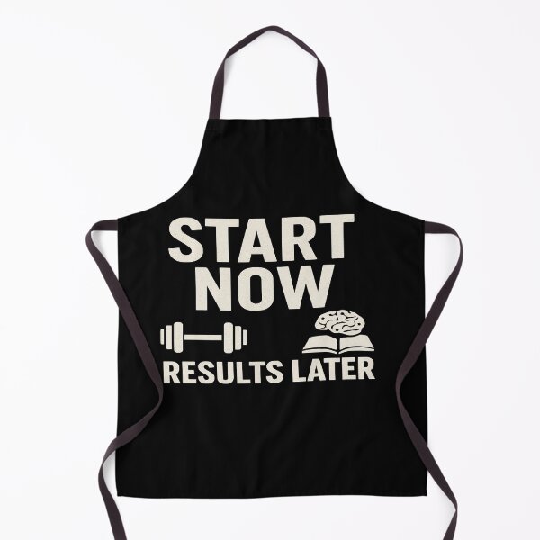 Item preview, Motivational Start Now Results Later Quote With Dumbbell And Book T-Shirt designed and sold by Weorus.