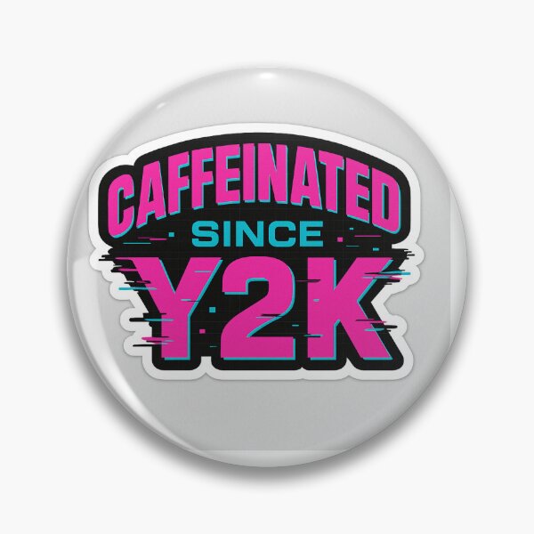Item preview, Caffeinated Since Y2K – Retro Coffee Addict Aesthetic Design designed and sold by AtikumW.