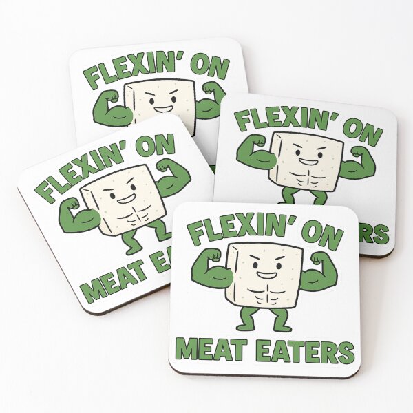 Item preview, Flexin’ on Meat Eaters – Funny Vegan Gym Meme Design designed and sold by Greek and Vegan.