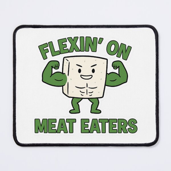 Item preview, Flexin’ on Meat Eaters – Funny Vegan Gym Meme Design designed and sold by Greek and Vegan.