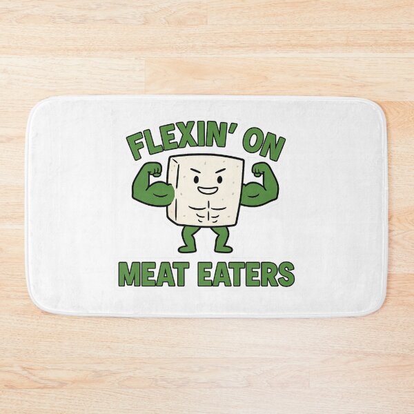 Item preview, Flexin’ on Meat Eaters – Funny Vegan Gym Meme Design designed and sold by Greek and Vegan.