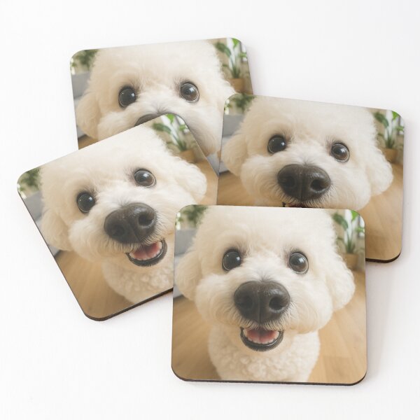 Item preview, Funny Bichon Frise Fisheye Dog Portrait designed and sold by Flying Doggo.