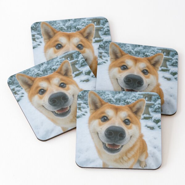 Item preview, Cute Akita Fisheye Funny Dog Portrait designed and sold by Flying Doggo.