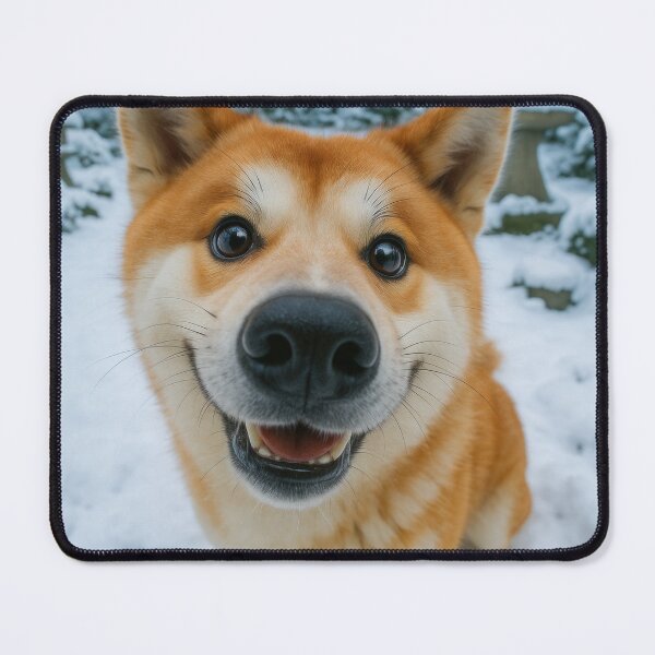 Item preview, Cute Akita Fisheye Funny Dog Portrait designed and sold by Flying Doggo.