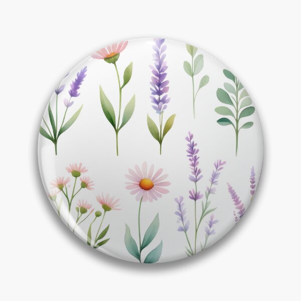 Item preview, Watercolor Wildflower Collection designed and sold by Ombrya.