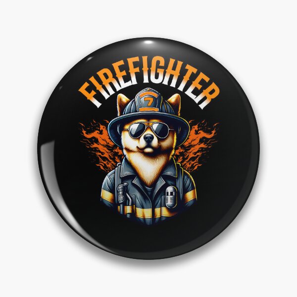 Item preview, Cool firefighter dog designed and sold by ReneMM.
