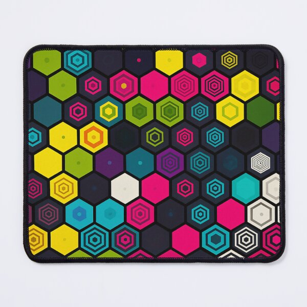 Item preview, Neon Hex Pattern designed and sold by Kaleidoscope Print.