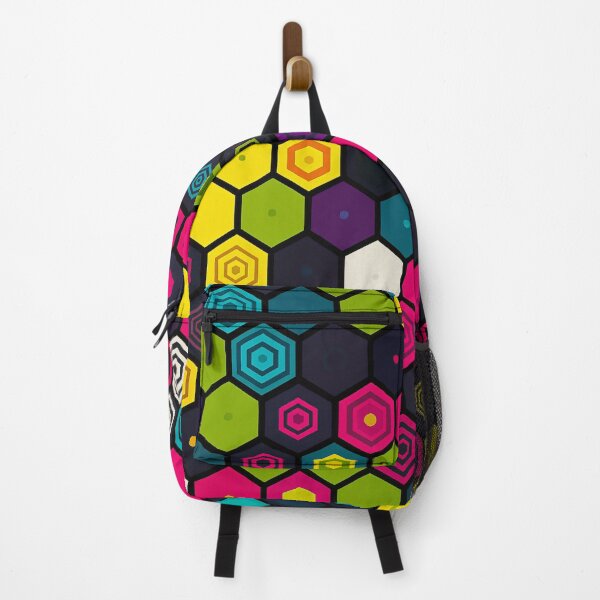 Item preview, Neon Hex Pattern designed and sold by Kaleidoscope Print.