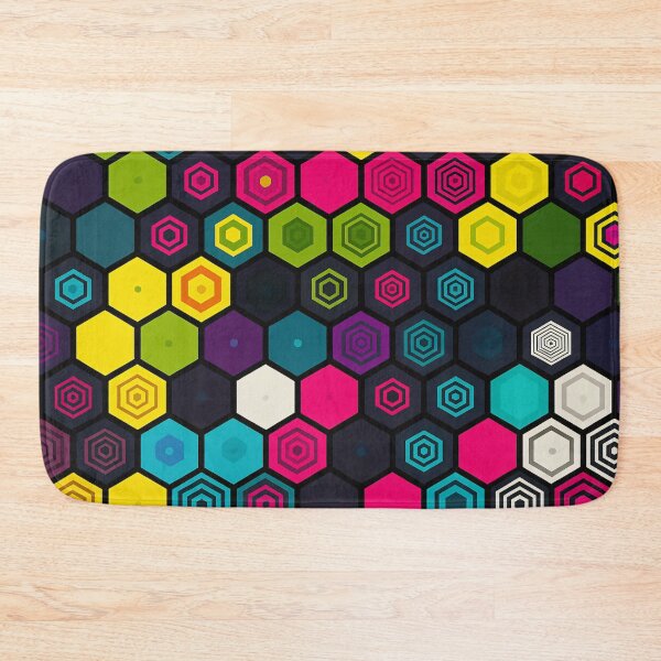 Item preview, Neon Hex Pattern designed and sold by Kaleidoscope Print.