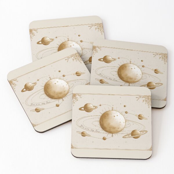 Item preview, Solar System Love "You Are My Sun" | Romantic Space Galaxy Gift designed and sold by WovennDesigns.