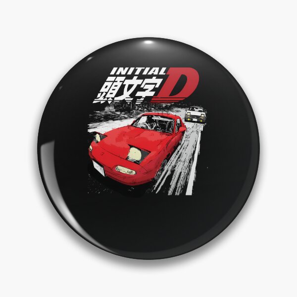 Item preview, Initial D - Mountain Drift Racing Tandem Takumi Fujiwara Ae86 Vs Toru Suetsugu'S Eunos Mx5 Miata Na Roadster designed and sold by ealandse.