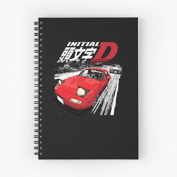 Item preview, Initial D - Mountain Drift Racing Tandem Takumi Fujiwara Ae86 Vs Toru Suetsugu'S Eunos Mx5 Miata Na Roadster designed and sold by ealandse.