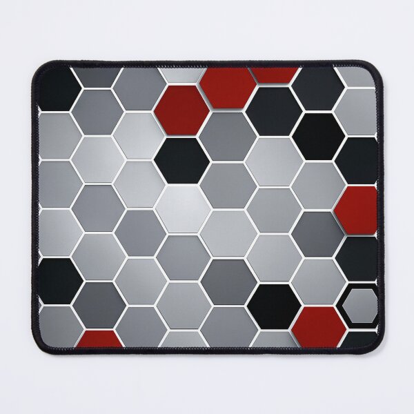 Item preview, Metallic Hex Remix designed and sold by Kaleidoscope Print.