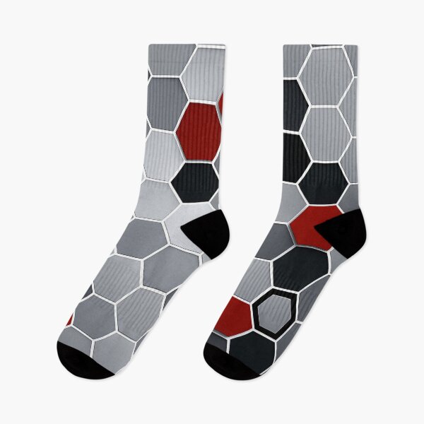 Item preview, Metallic Hex Remix designed and sold by Kaleidoscope Print.