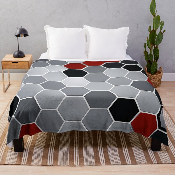 Item preview, Metallic Hex Remix designed and sold by Kaleidoscope Print.