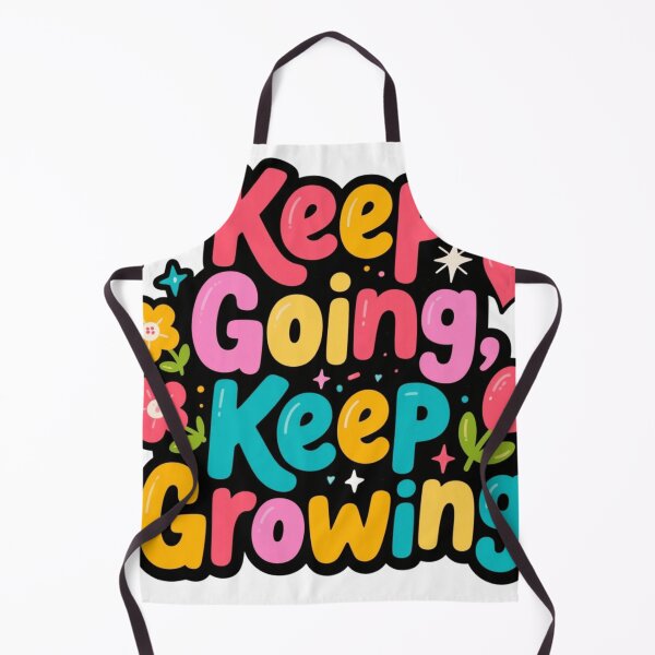 Item preview, Keep Going Keep Growing – Colorful Motivational Quote Typography designed and sold by Infinity Design0.