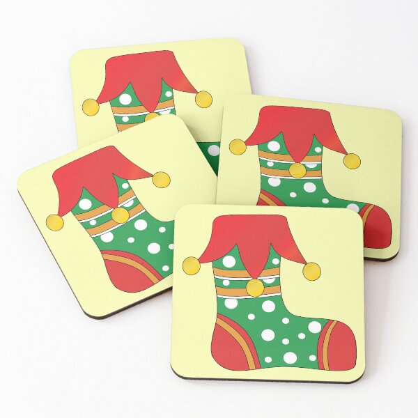 Item preview, Christmas Stocking with Polka Dots and Bells Decoration designed and sold by RS4you.