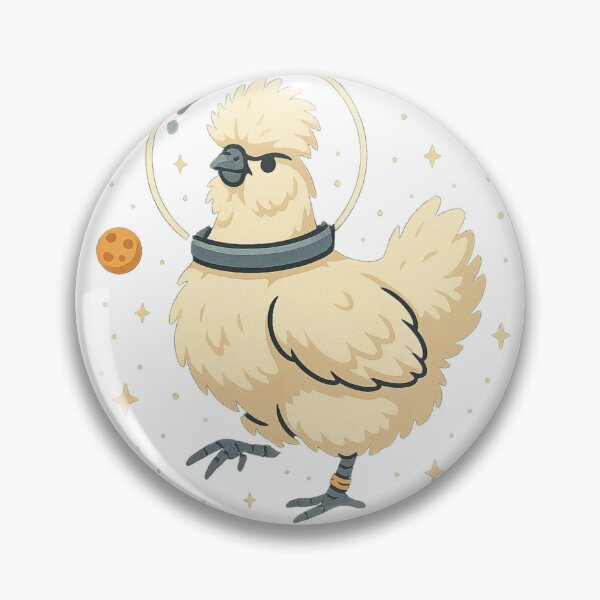 Item preview, Silkie Chicken Astronaut designed and sold by SilkeHenSticke.