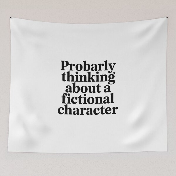 Item preview, Thinking About a Fictional Character Design designed and sold by ArtByYunus.