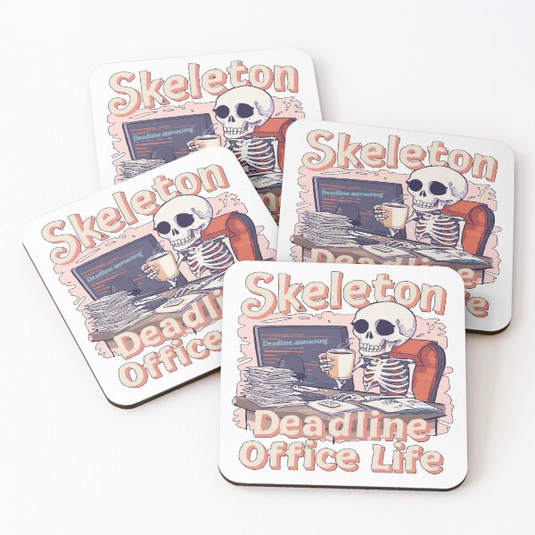 Item preview, Skeleton Office Life T-Shirt – Funny Halloween Work Humor Tee designed and sold by Mythic Tide.